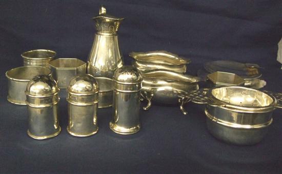 Appraisal: Selection of silver items to include a pair of George