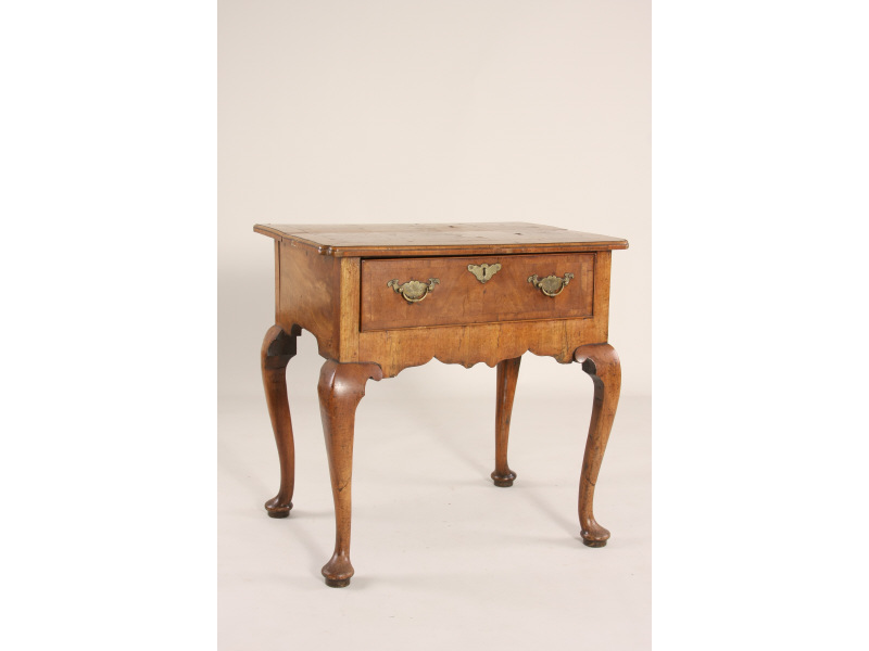 Appraisal: George II Writing Table th c walnut and burl walnut