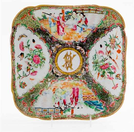 Appraisal: Chinese Export famille rose dish first quarter th century alternating