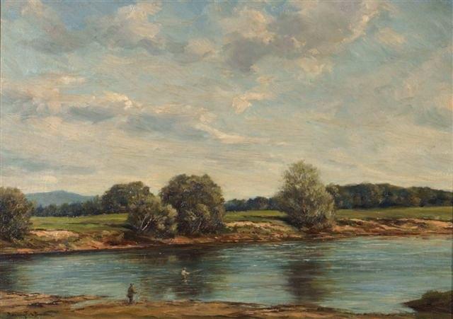 Appraisal: WILLIAM ELLIS BARRINGTON-BROWNE British - 'The Wye Moccas' signed 'Barrington-Browne'