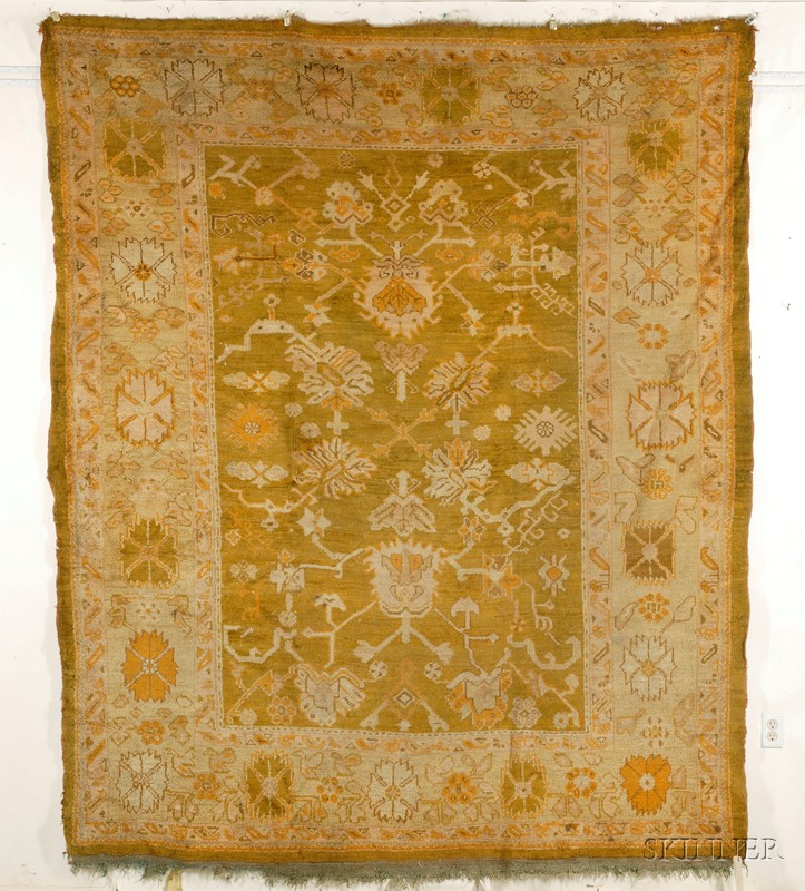 Appraisal: Ushak Small Carpet West Anatolia late th century some moth