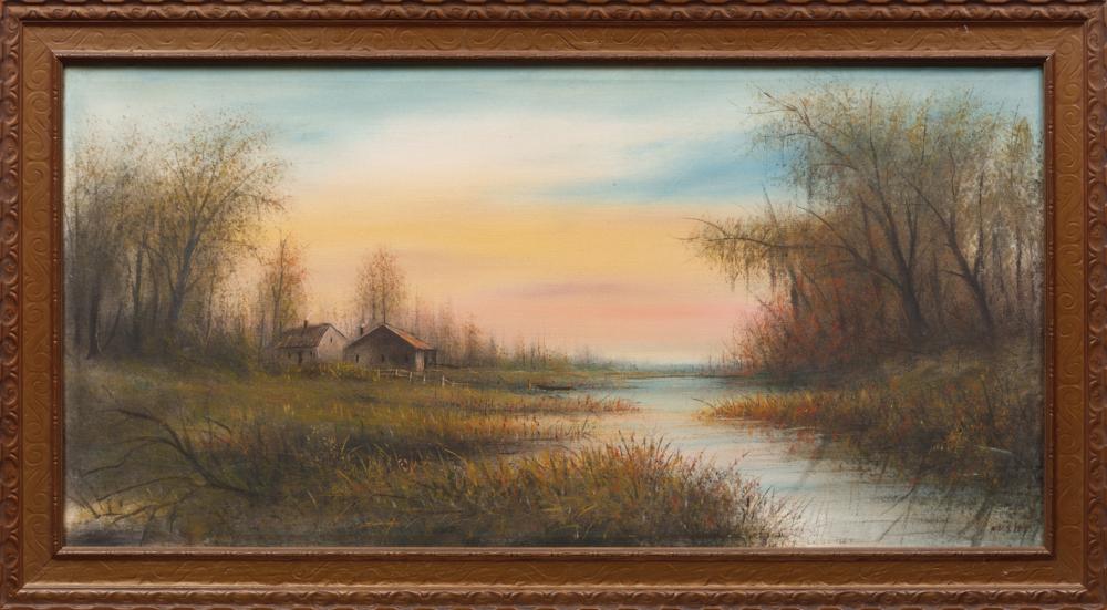 Appraisal: William Ousley American Louisiana - Louisiana Sunset One of the