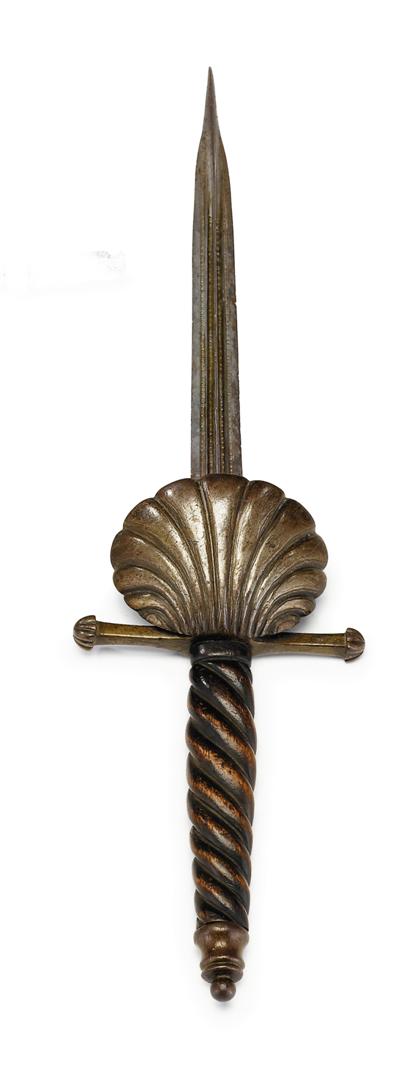 Appraisal: Northern European ballock dagger late th century Having a straight