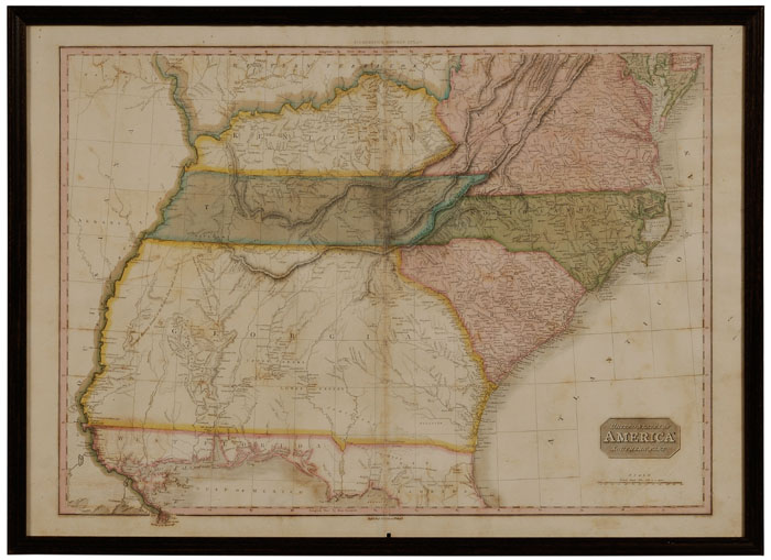 Appraisal: th Century Map of the Southeastern United States United States