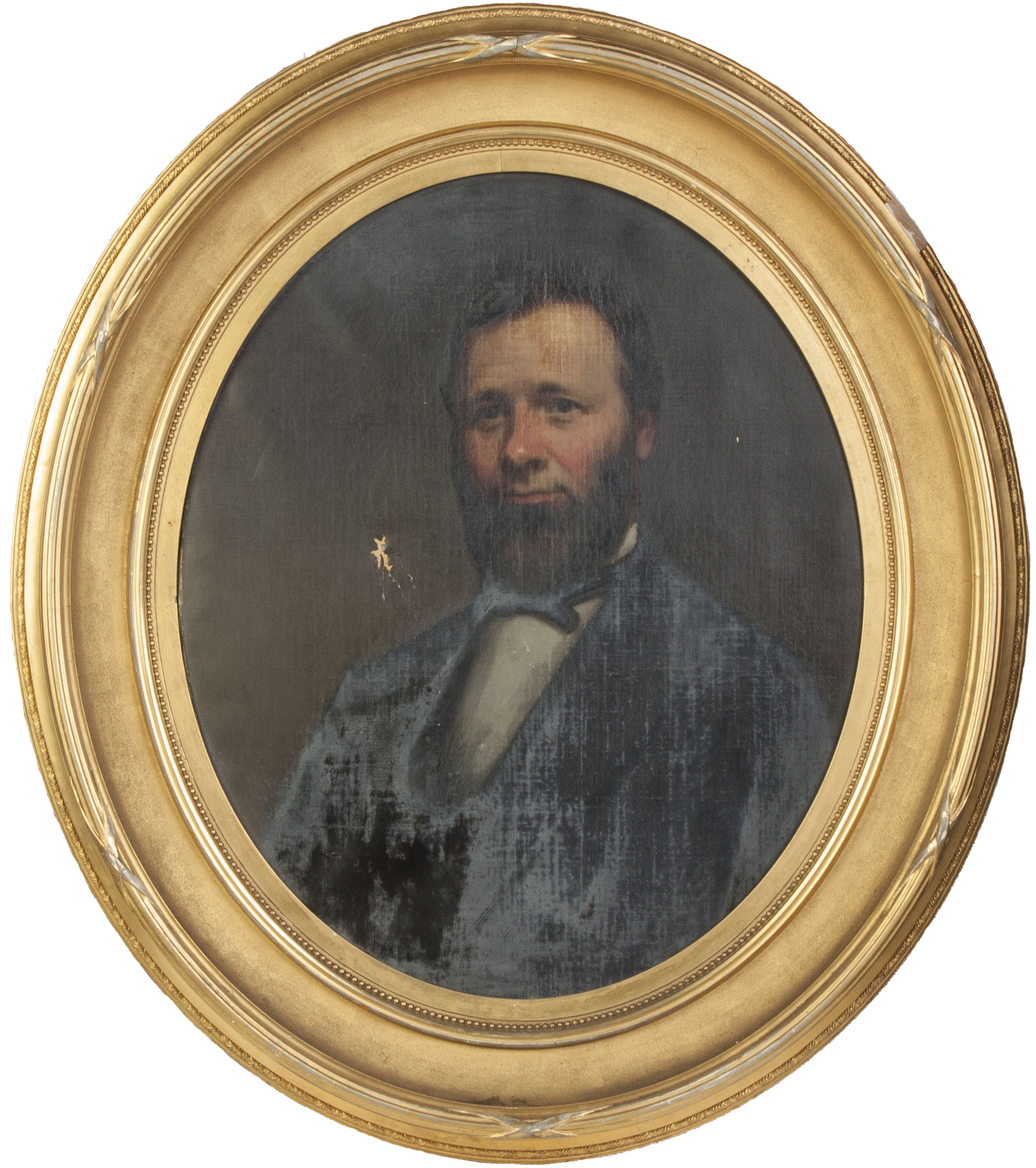 Appraisal: F B Carpenter Portrait of a Man Sgn On reverse