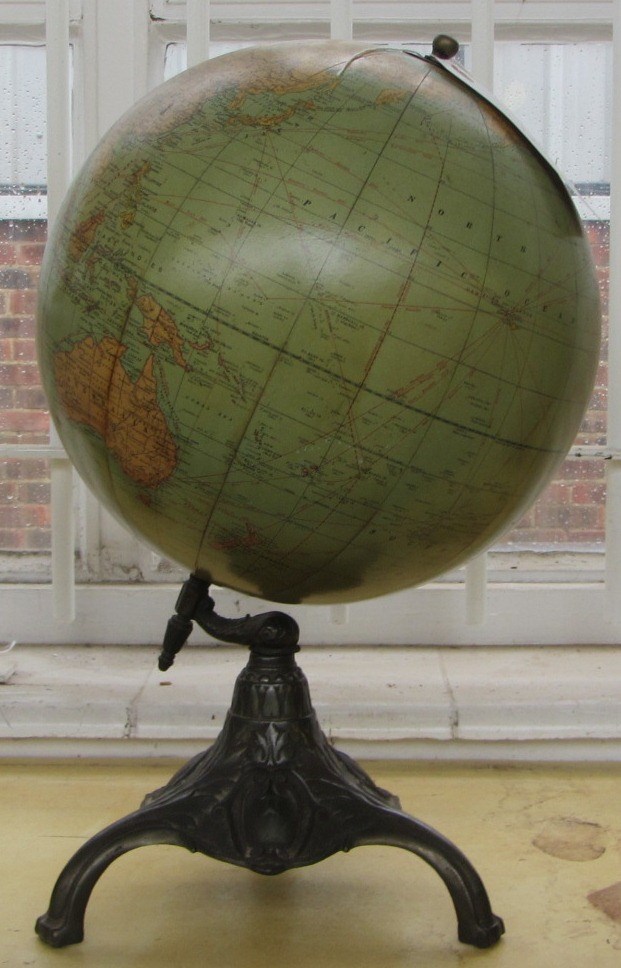 Appraisal: A Rand McNally inch terrestrial globe early th century on