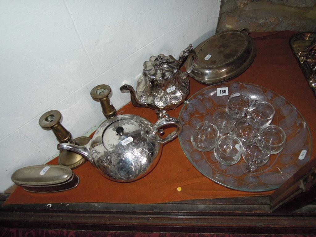 Appraisal: A collection of th century custard glasses a circular glass