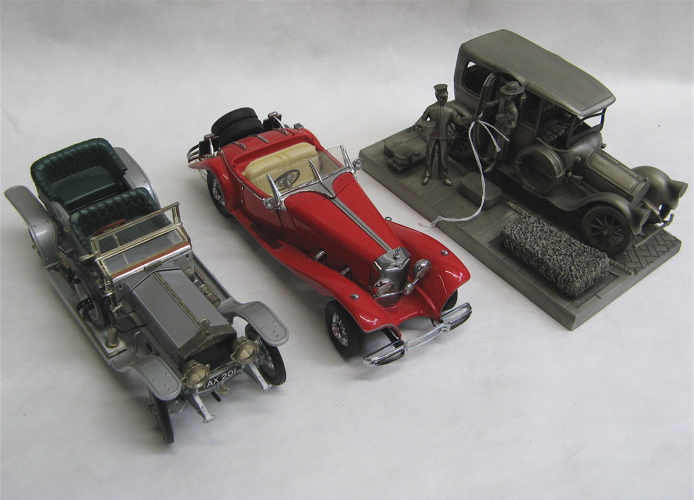 Appraisal: TEN SCALE MODEL AUTOMOBILES most by Franklin Mint die-cast Rolls