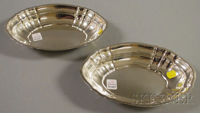 Appraisal: Pair of Gorham Sterling Silver Chippendale Pattern Vegetable Serving Dishes