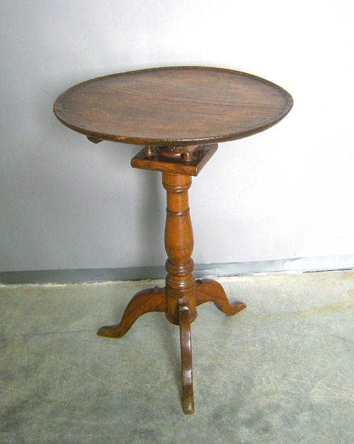 Appraisal: Pine candlestand th c h w