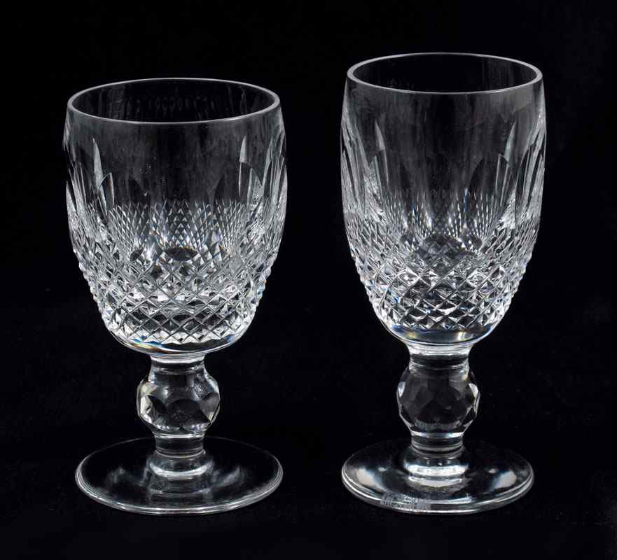 Appraisal: WATERFORD CRYSTAL COLLEEN SHERRY GLASSES In the Colleen patter marked