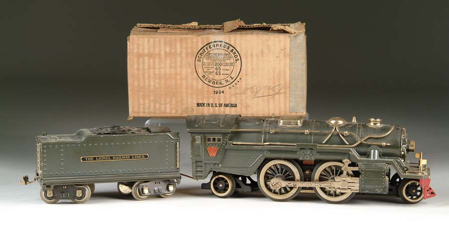 Appraisal: LIONEL STANDARD GAUGE STEAM TYPE LOCO E AND IVES-STYLE TENDER