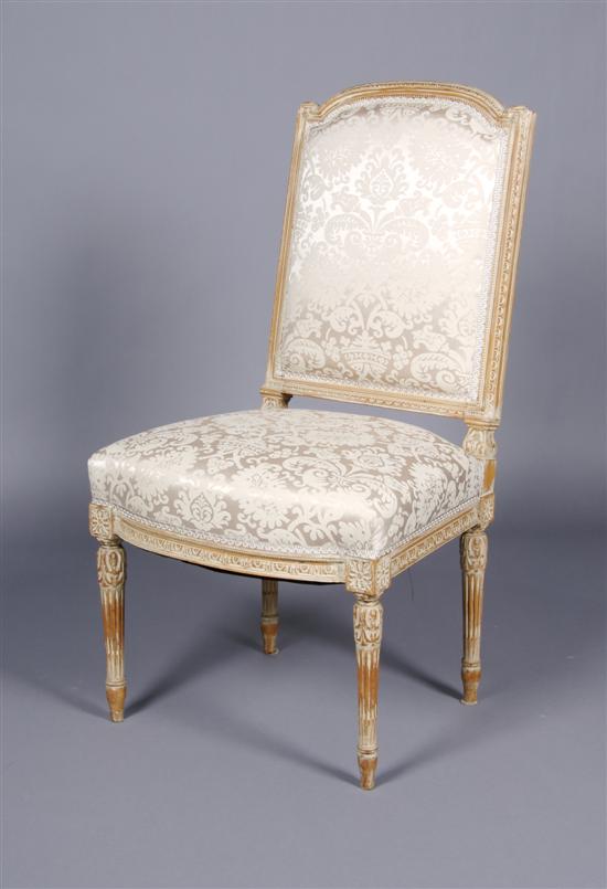 Appraisal: A Louis XVI Style Side Chair Height inches