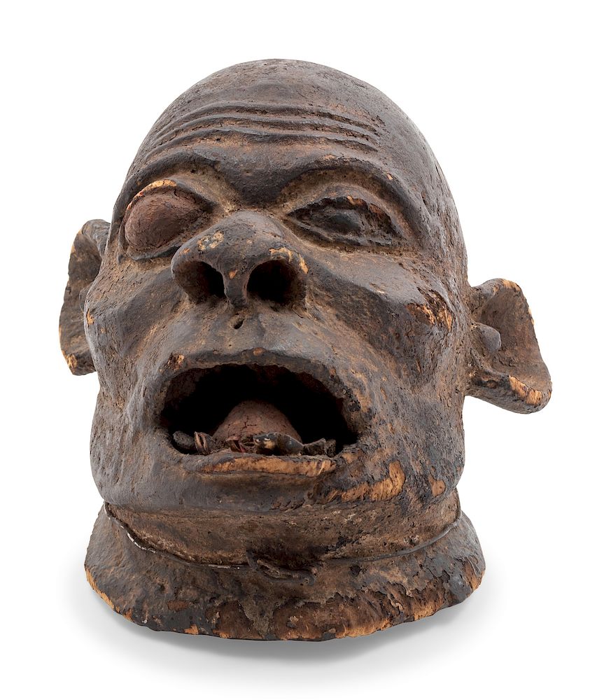 Appraisal: A Makonde Carved Wood Mask Height inches A Makonde Carved