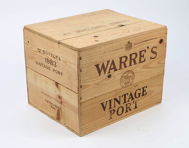 Appraisal: CASE BOTTLES CL WARRES VINTAGE PORT