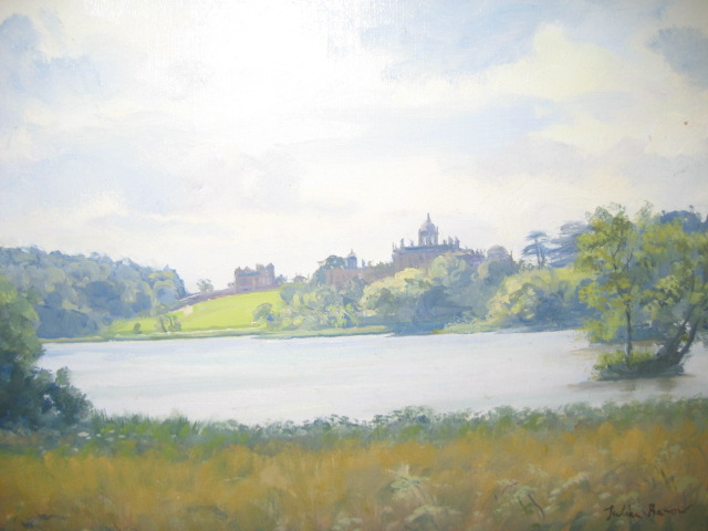 Appraisal: JULIAN BARROW b View of Castle Howard from across the