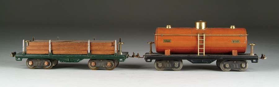 Appraisal: LOT OF TWO STANDARD GAUGE FREIGHT CARS -series cars includes