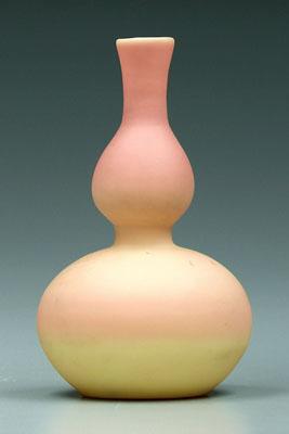 Appraisal: Burmese gourd vase satin finish - in Maude B Feld