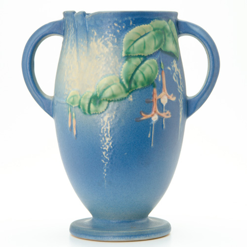 Appraisal: ROSEVILLE Blue Fuchsia vase - Impressed mark