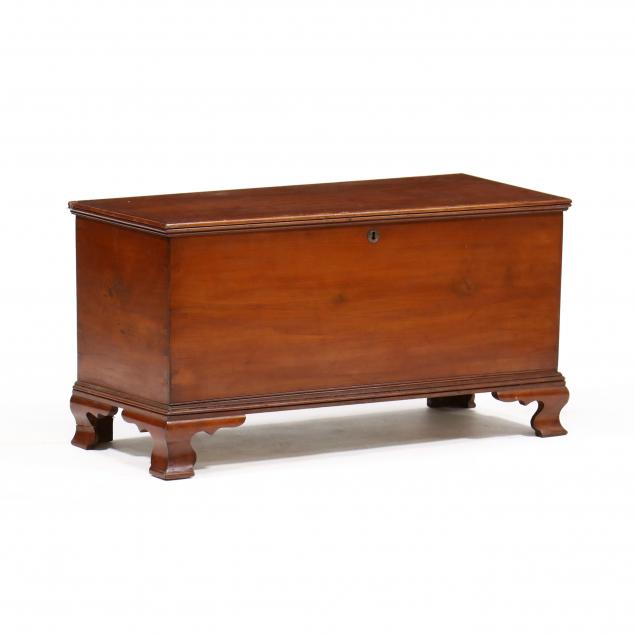 Appraisal: SOUTHERN DIMINUTIVE CHERRY BLANKET CHEST Early th century probably Virginia