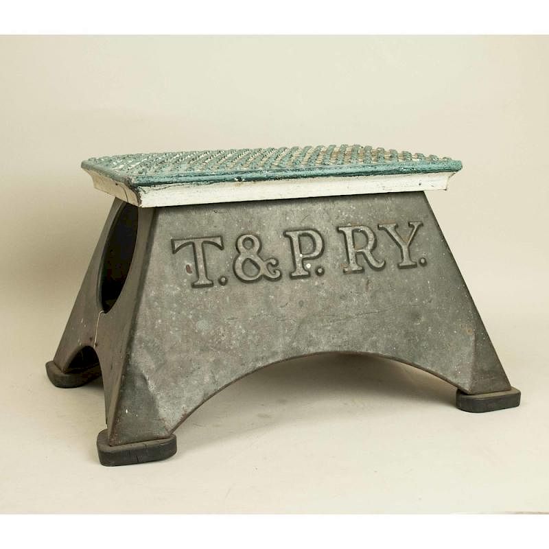 Appraisal: Texas Pacific Railroad Stool Texas and Pacific - railroad stool