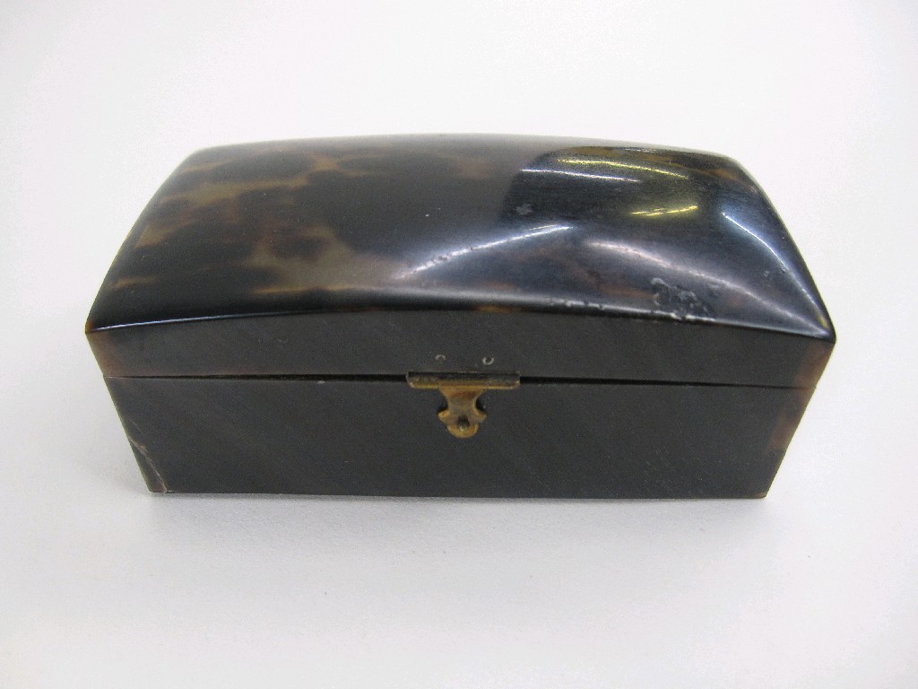 Appraisal: Tortoiseshell trinket box