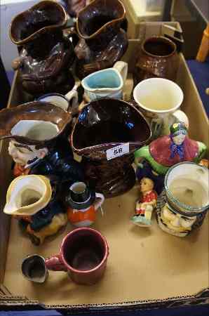 Appraisal: A large collection of various Toby and Character Jugs to