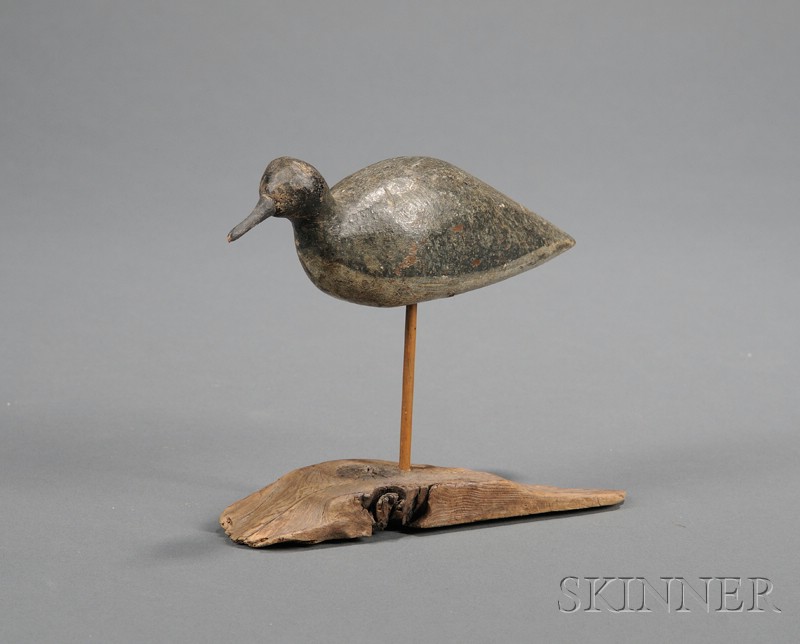 Appraisal: Carved and Painted Shorebird Decoy America early th century scattered