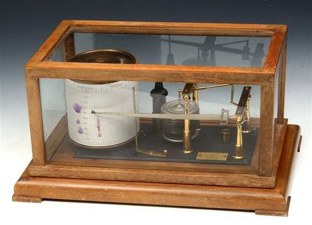 Appraisal: A BAROGRAPH by Negretti Zambra London in a light wood