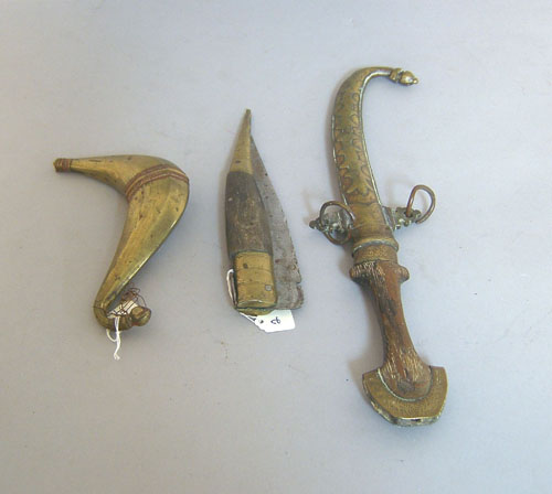 Appraisal: Group of Arabian knives and accessories th and th c