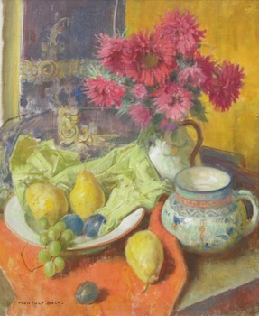 Appraisal: Bela Kontuly Hungarian - Still Life with Pears Oil on