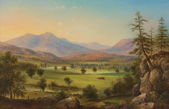 Appraisal: BENJAMIN CHAMPNEY American - New England Landscape oil on canvas