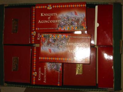 Appraisal: Ten Britains metal Agincourt figures and sets boxed M