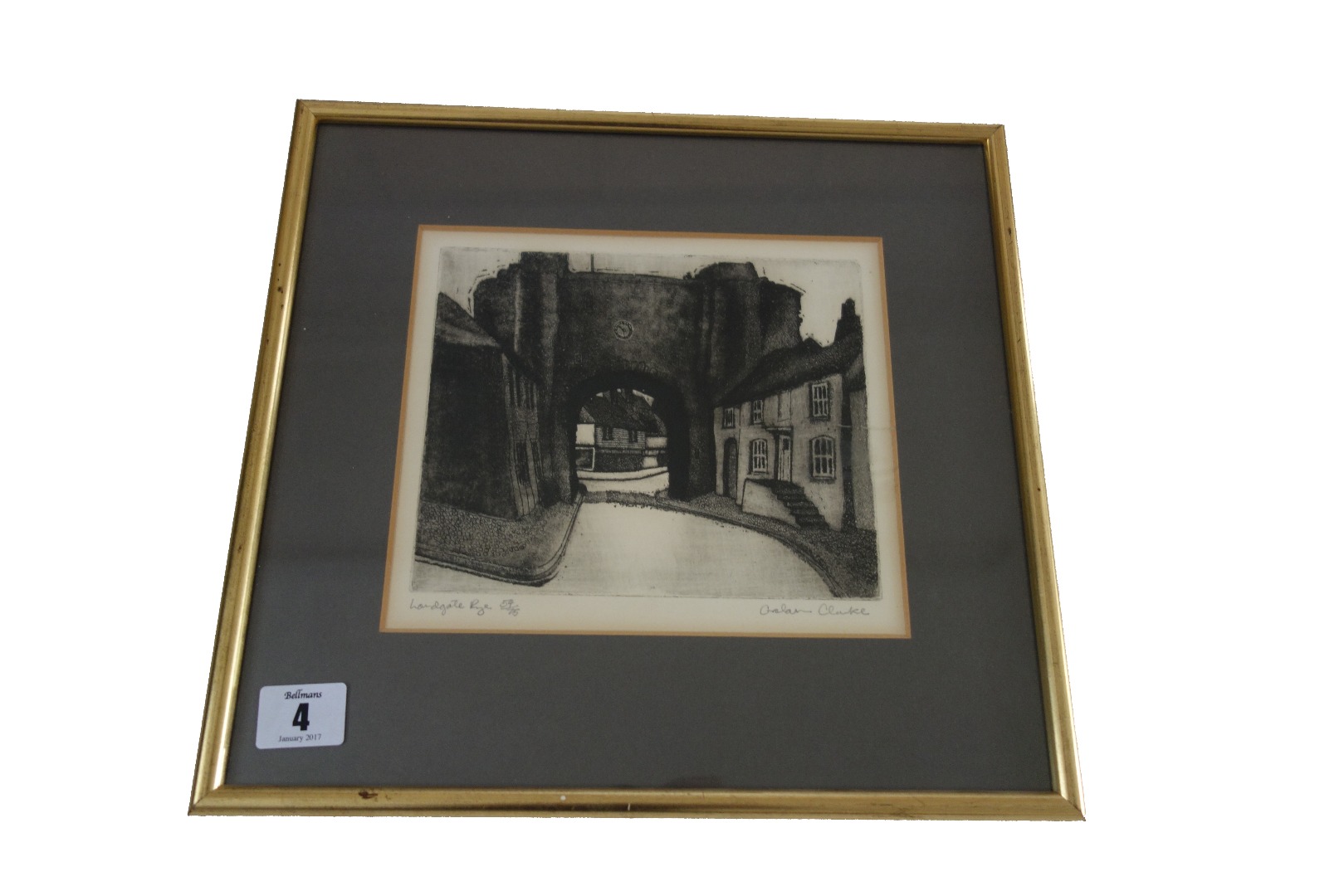 Appraisal: Graham Clarke British b Landgate Rye signed in pencil 'Graham