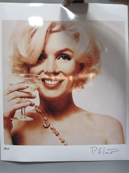 Appraisal: BERT STERN MARILYN MONROE LAST SITTING PHOTOGRAPH Chromogenic print First