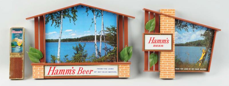 Appraisal: Lot of Hamm's Beer Advertising Items Includes two s era