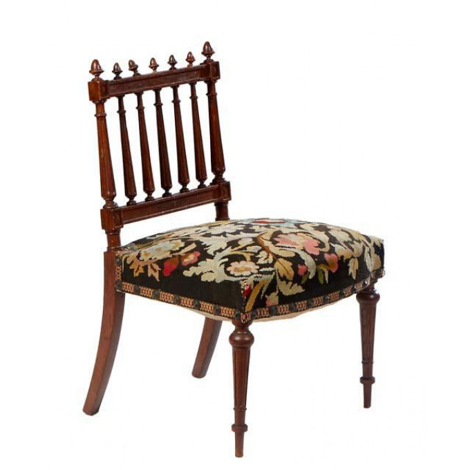 Appraisal: French Henri II Style Carved Oak Armchair c the canted