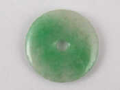 Appraisal: A jade disc pendant approx cm