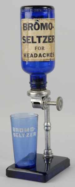 Appraisal: Bromo Seltzer Dispenser Glass Description Circa s Condition Excellent Size