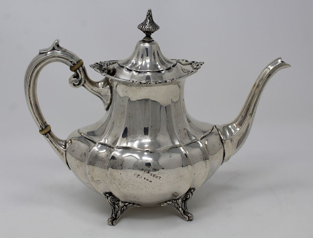 Appraisal: Reed Barton Hampton Court Sterling Tea Pot Reed Barton Hampton