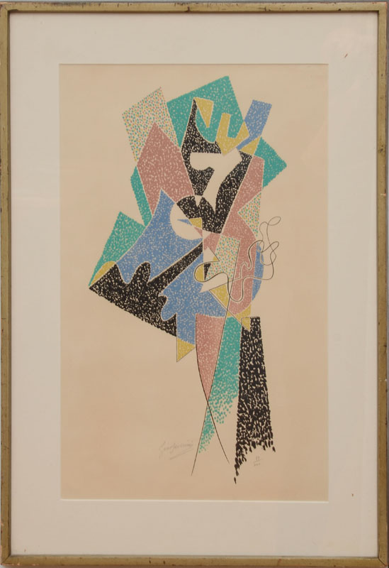 Appraisal: GINO SEVERINI - DANSEUSE Lithograph on colors on wove paper