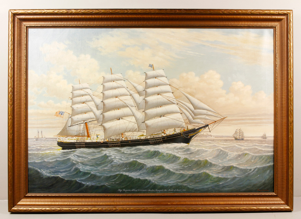 Appraisal: - Sanborn Ship Iroquois O C Percy Sanborn American -