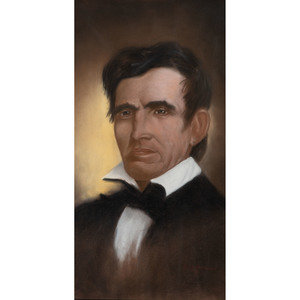 Appraisal: American School th Century Portrait of John Crittenden pastel on