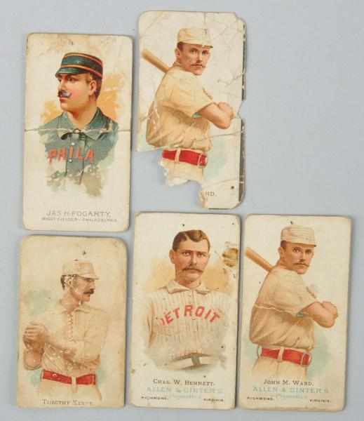 Appraisal: Lot of Allen Ginter's Baseball Cards Description Includes two John