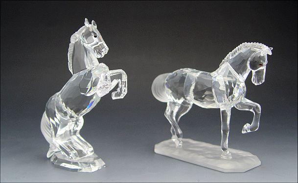 Appraisal: SWAROVSKI CRYSTAL ''HORSES ON PARADE'' Martin Zendron designer White Stallion