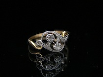 Appraisal: Victorian Ladies Diamond Ring Most likely K unmarked set with