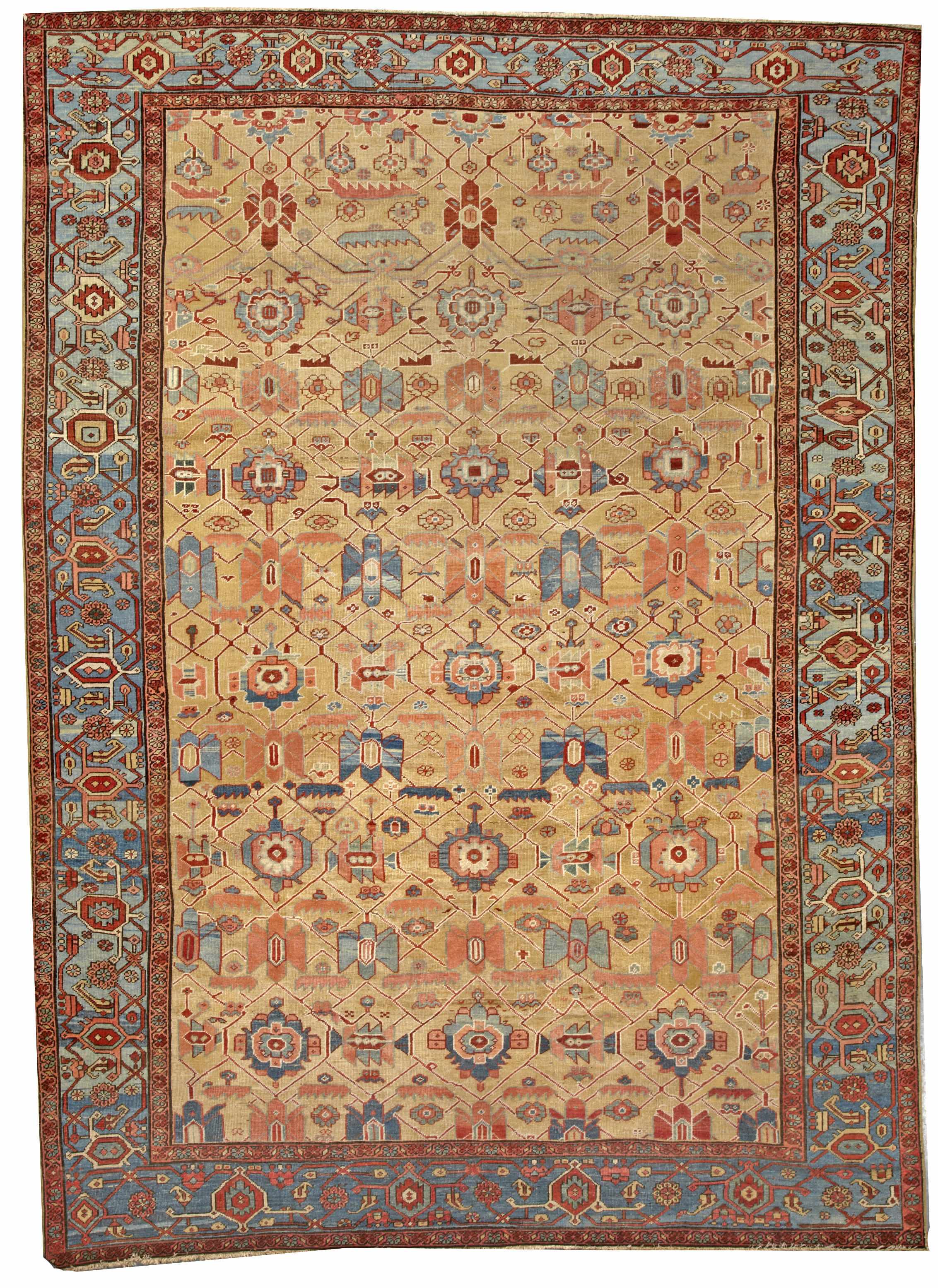 Appraisal: A Heriz carpet Northwest Persialate th centurysize approximately ft in