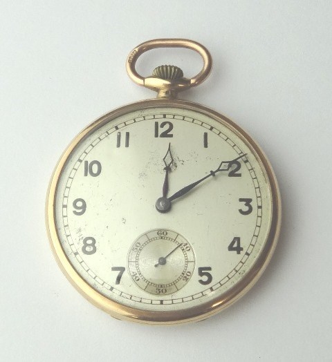 Appraisal: A ct gold cased keyless wind openfaced dress watch the