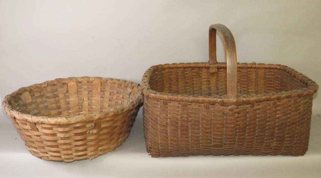 Appraisal: TAGHKANIC TYPE UTILITY BASKETS ATTRIBUTED TO NORca th th century