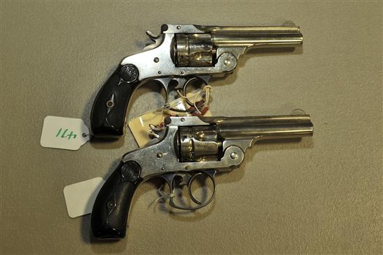 Appraisal: TWO SMITH WESSON REVOLVERS Double action S W caliber shot